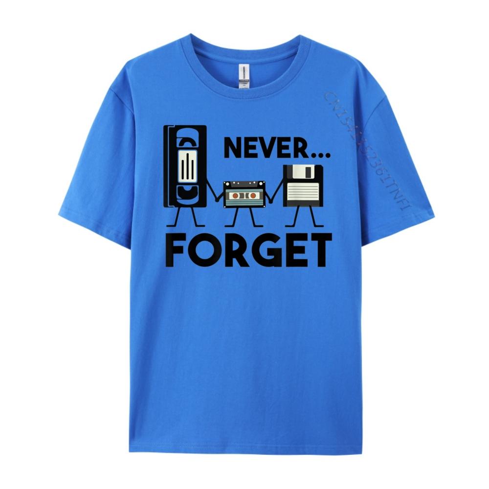 Never Forget Nostalgia Audio Video Devices Unisexs Korean Fashion Cotton Comfort Unisex Clothes Tshirts Printed