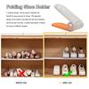 2Pcs Shoe Rack Double Layer Shoe Storage Shelf Save Space Adjustable Height Non-Slip Shoe Organizer Home Supply