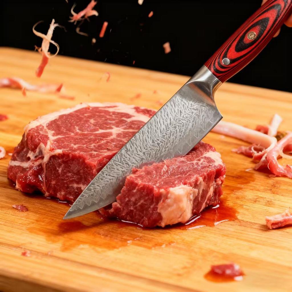 8 Inch Chef Knife 67-layers Damascus Steel 10Cr15Mov Blade G10 Handle Slicing Vegetables Cleaver Meat Japanese Kitchen Knife