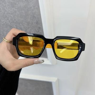 Klasik Kare Güneş Gözlüğü Kadın Erkek Minimalist Moda Kadın Erkek Retro Günlük Oculos