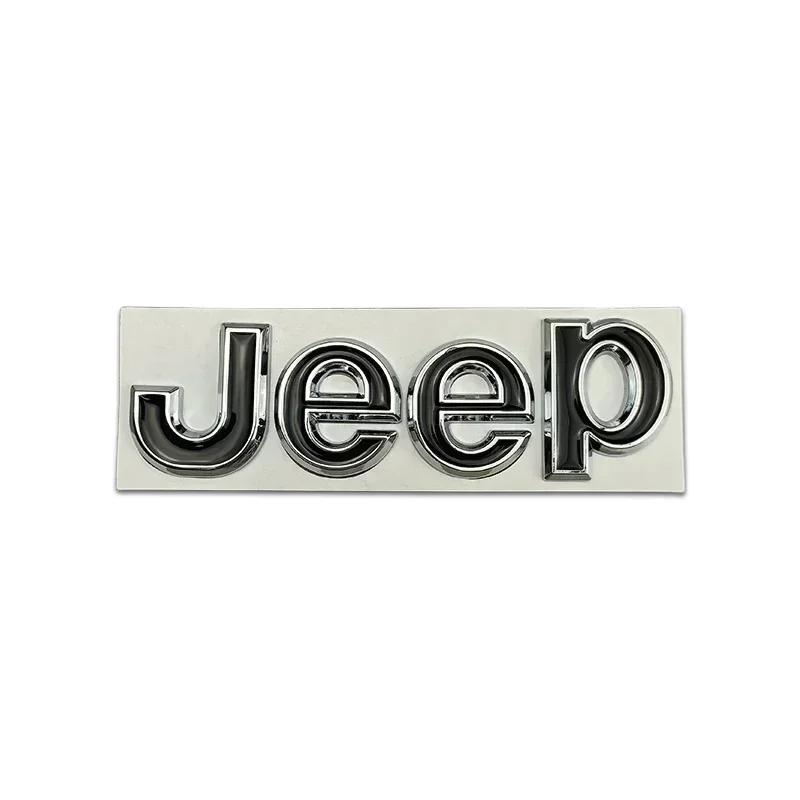 For Jeep For JEEP Wrangler Grand Cherokee Compass Renegade Patriot Rubicon Liberty JK XJ Metal Car Styling Hood Trunk Badge M