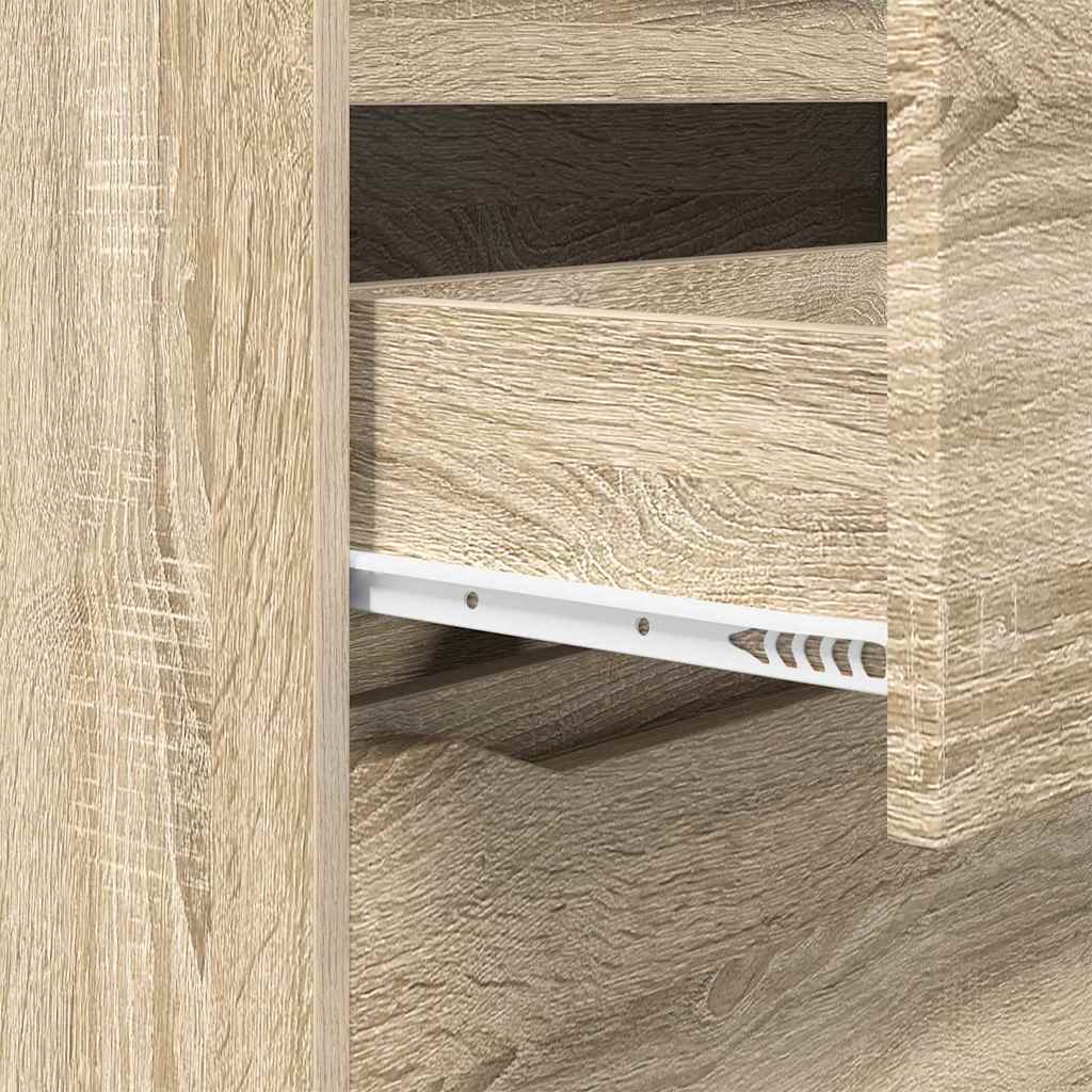 Storage Cabinet Sonoma Oak Finish 40 x 48 x 81 cm Engineered Wood