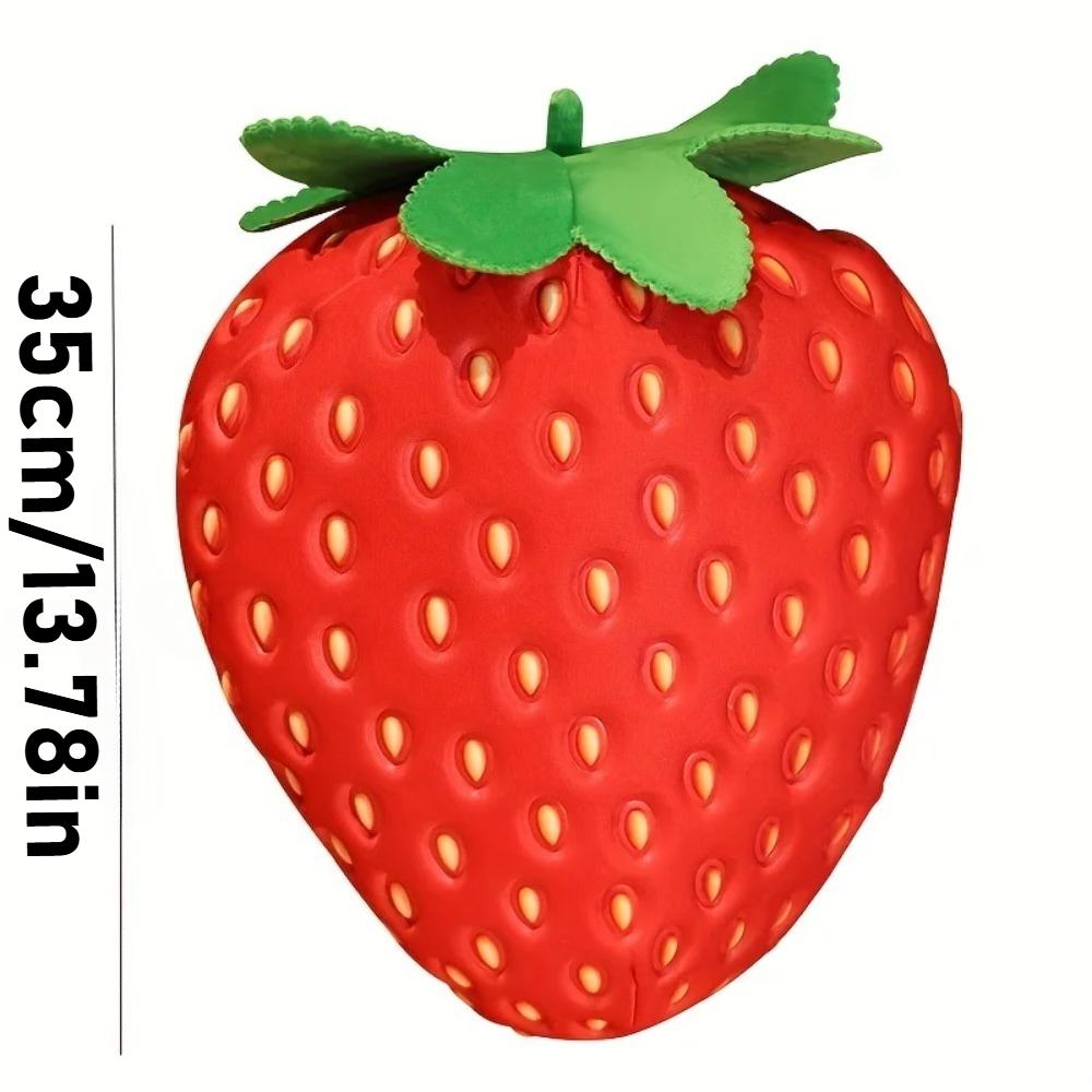 Cute Fruit Kids Pillow Stuffed Strawberry Plush Pillows Super Soft Girls Pillows Cushion Seat Stuffed Strawberry Toy for Kids