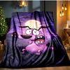 Courage Dog Moonlit Adventure Blanket Flannel Throw for Sofa, Indoor, Camping, Living Room, Office, Chair, And Bed Soft Birthday Gift