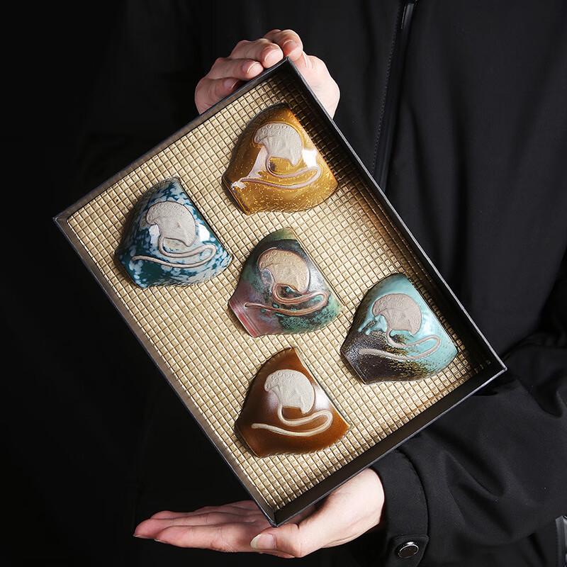 Ink Wash Qing Ceramic Tea Set & Cups