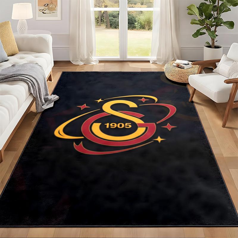 Galatasaray Teppich Fußmatte für Wohnzimmer oder Schlafzimmer Schutzmatte unter Stuhl Bürodekoration Weihnachtsgeschenk Geburtstagsgeschenk