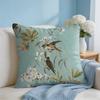 Lovely Bird Retro Cushion Cover Square Pillow Bedroom Sofa Leisure Comfort Living Room Home Decoration X