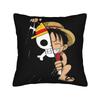 Luffy Anime Cool Luffy Square Pillow Cases Retro Anime Manga Cushion Covers Customized Zipper Decor Pillowcase for Sofa Xcm