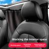 2 Piezas Cortina Divisoria para Coche Cortinas Parasol para Taxi Divisor de Privacidad Asiento Delantero Trasero Desmontable Parasol para Coche para Conductores