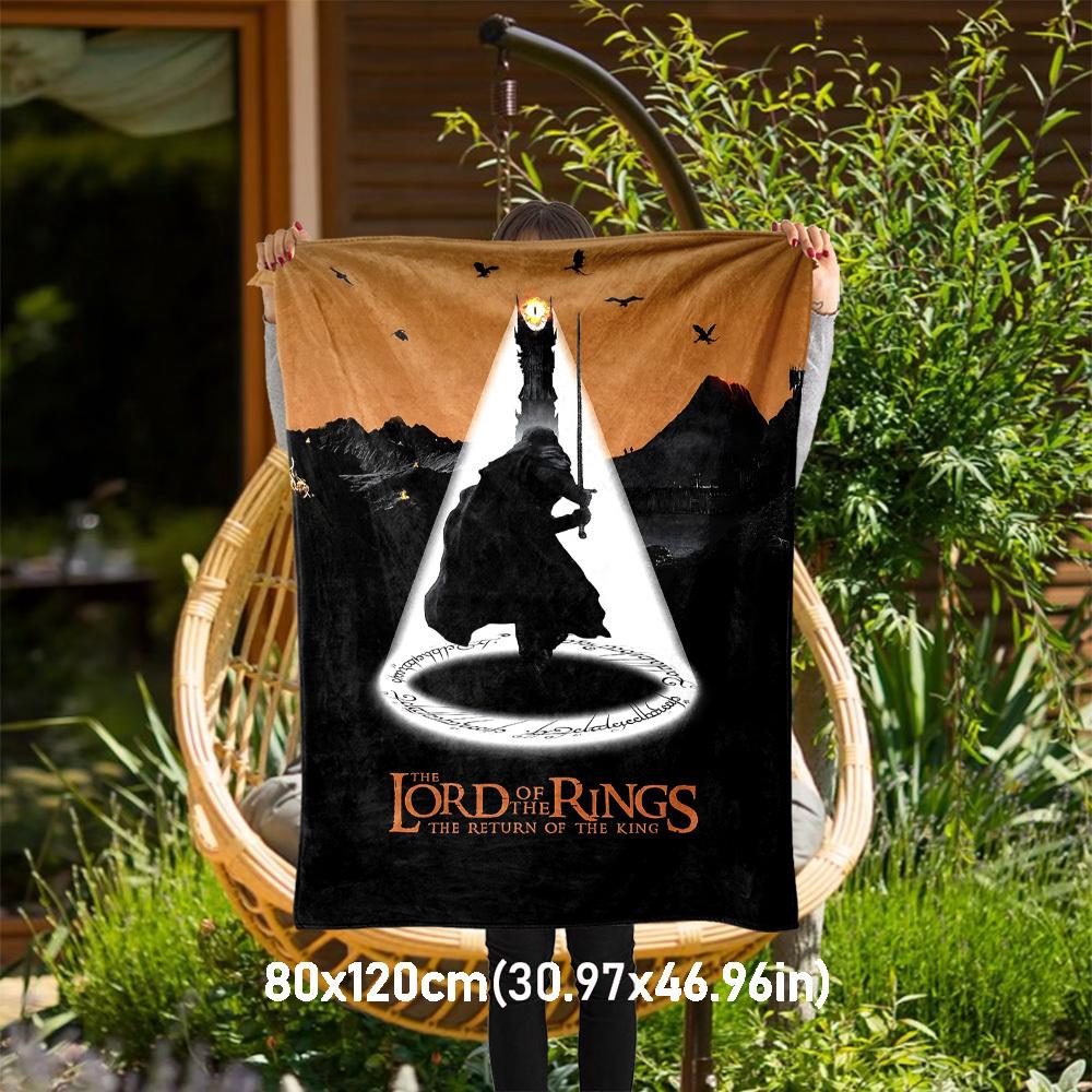 

1pc The Lord of the Rings The Return of the King - Throw Blanket, Soft, Flannel Blankets, Living Room, All Seasons Use-1021144 80x120cm
