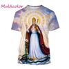 Fashion Nun Graphic T Shirts For Men Summer Trendy Hip Hop 3D Printed Streetwear