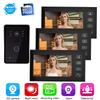 7in TFT Video Intercom Access System Home Security Doorphone with 3 Monitors