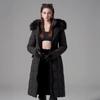 2026 New Super Good-looking Waist Cinching Thick Warm Parker Cotton Jacket Down Cotton Jacket Medium Long Jacket
