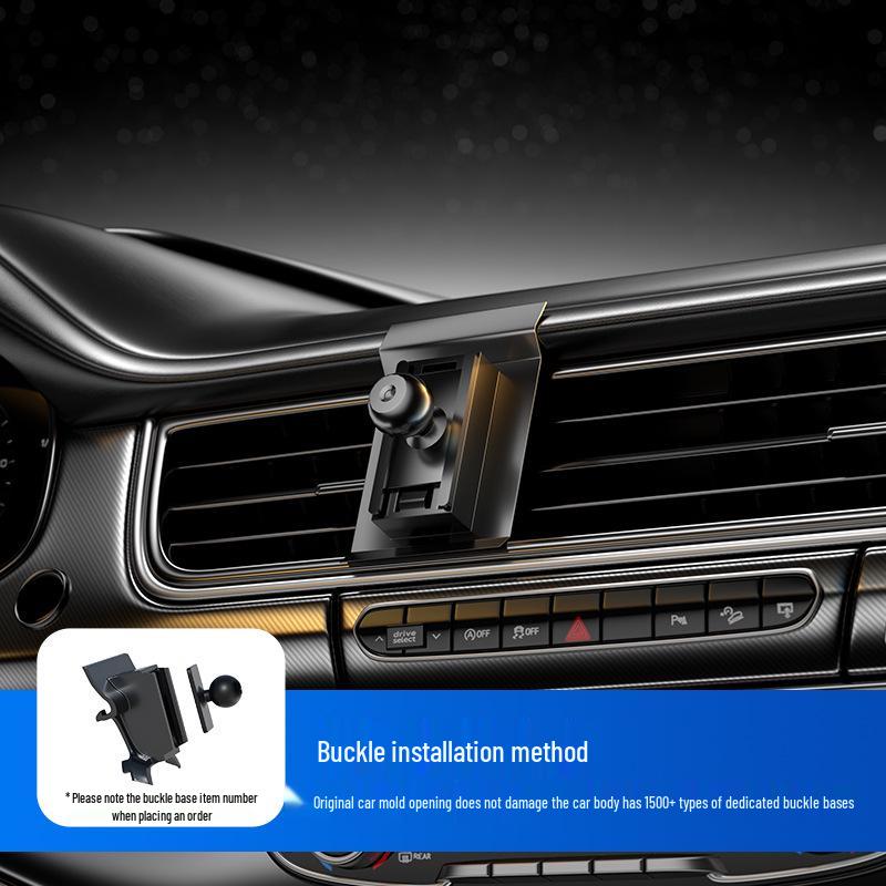 Wireless Car Charger Mount with Automatic Locking & Logo Display