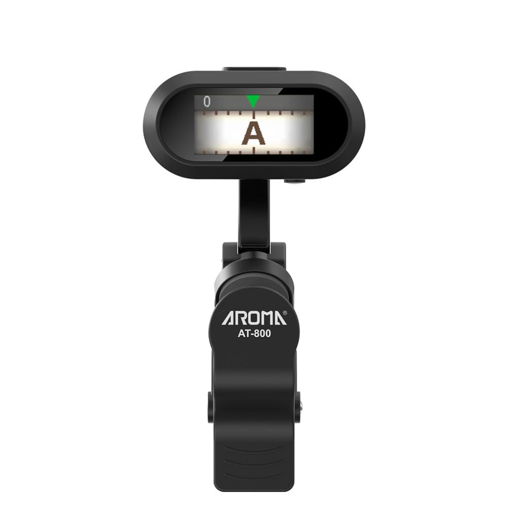 Rechargeable Clip-on Chromatic Tuner with TFT Color Screen for Guitar, Bass, Violin, and Ukulele Musical Instrument Accessories
