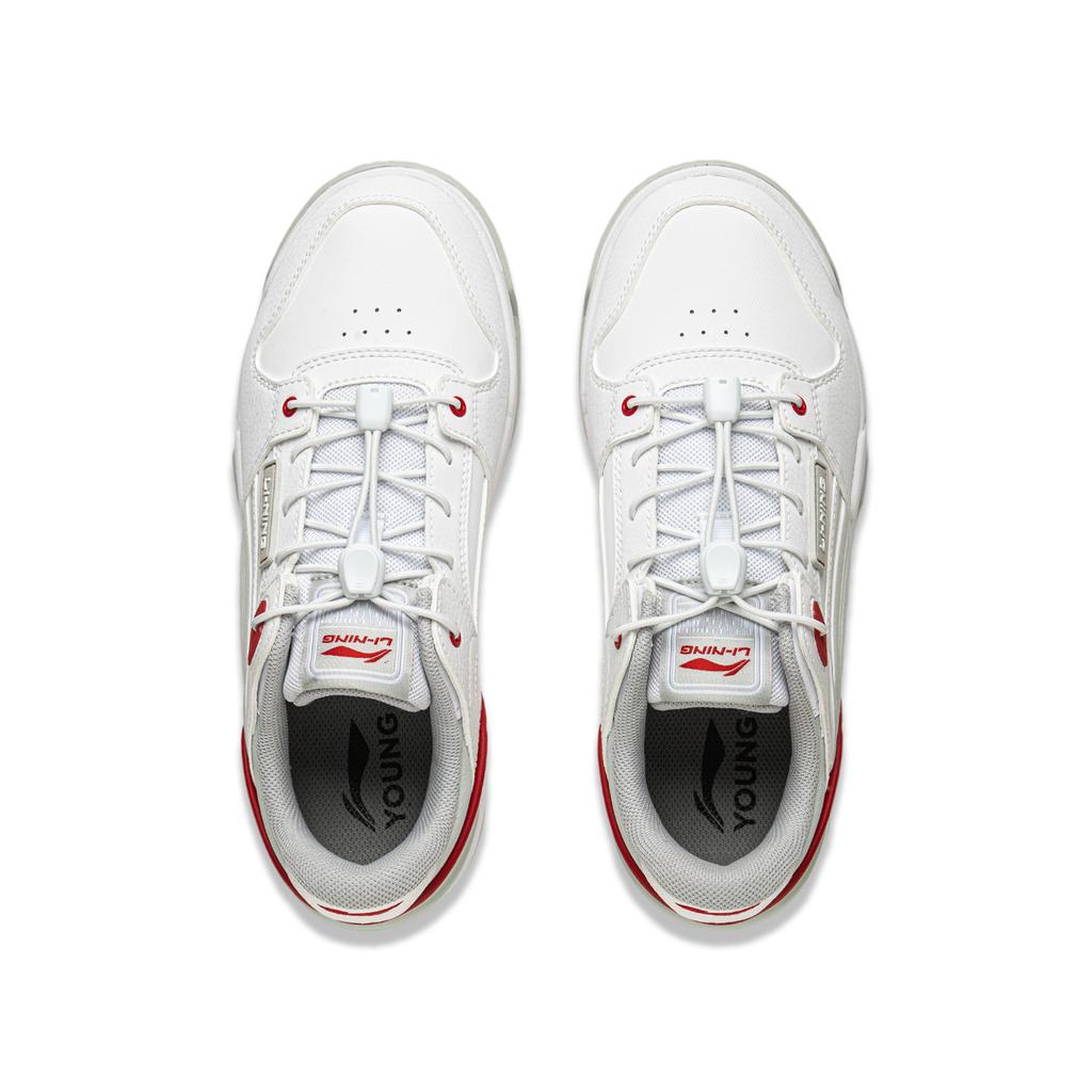 Li Ning Kids Skate 80s Fashion Versatile Non-Slip Wear-Resistant Rebound Support Low-Top Casual Shoes Kids Casual Shoes YKCV036-13