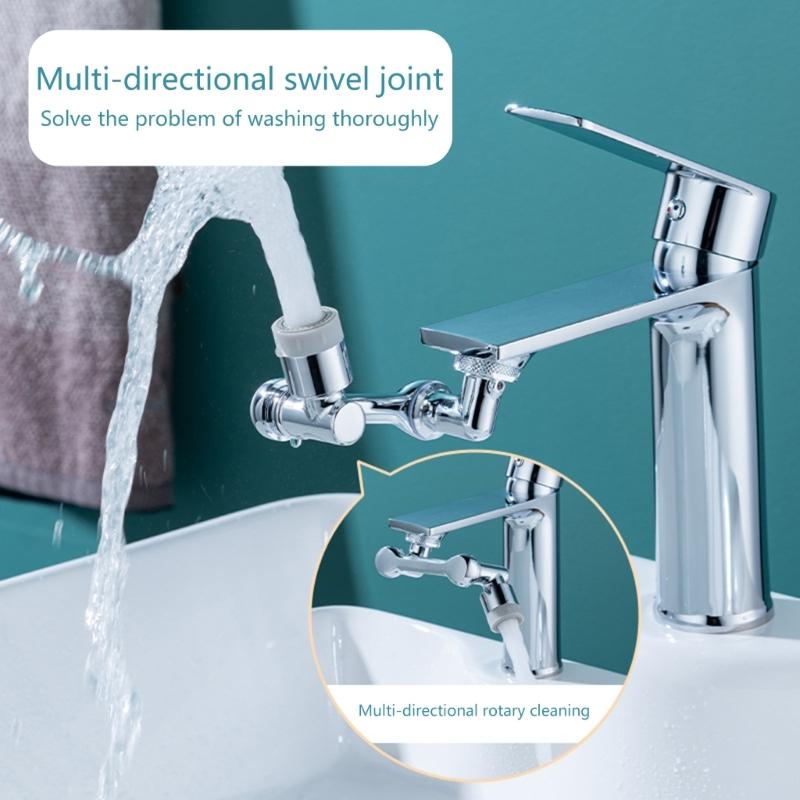 Universals Splash Filter Faucet 1080° Rotating Faucet Aerator Swivels Faucet Extender Aerator Faucets Bubblers Enduring