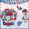Farmhouses Wooden 4th of July Door Hanger Sign With Patriotics Theme For Holiday Parties Decoration And Gift Giving