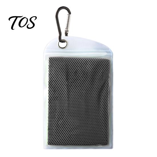 Breathable Polyester Cooling Cloth 100x30cm Unisex Towel, Portable Wrap with Carabiner, Sweat Absorbing Towel for Running Instant Chill Sports Workout