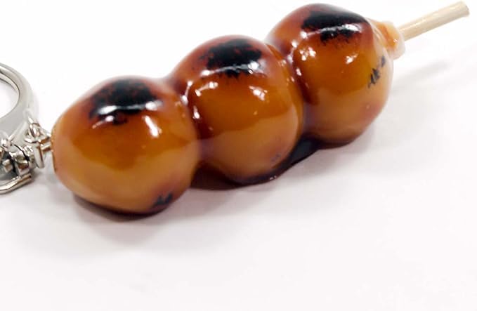 stomach will rumble every time you look at Mitarashi Dango Food Sample Keychain Gift 109OK Coconut Accessories [Your it] - Cute, Funny, Souvenir, -