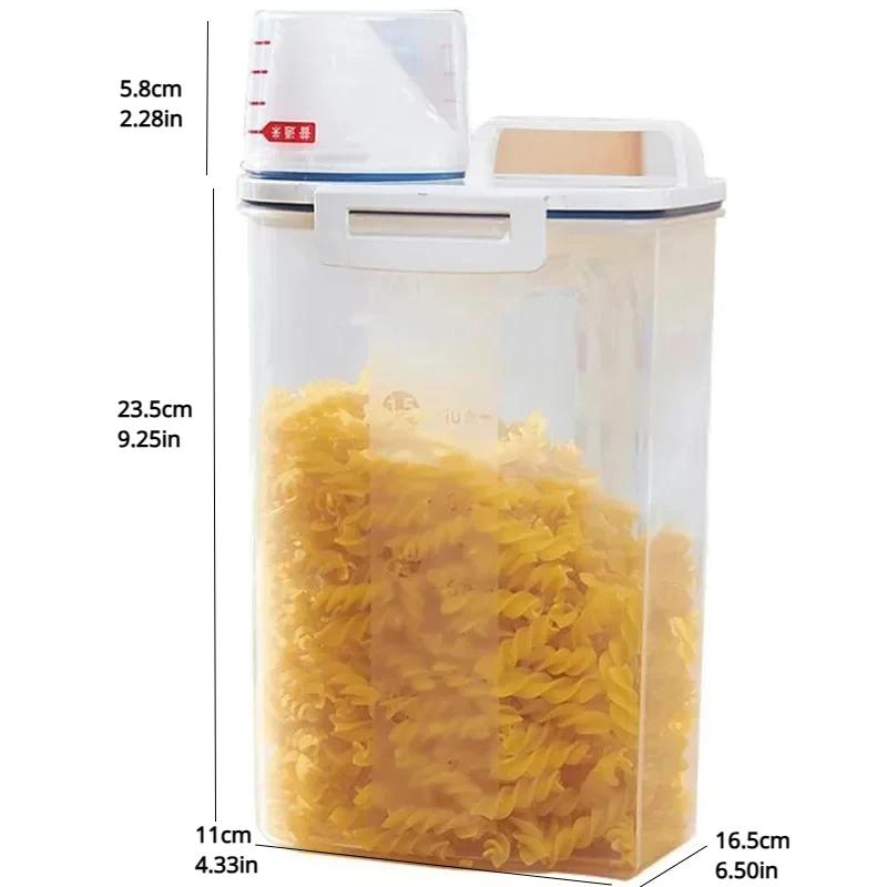 Kitchen Storage Tank Household Moistureproof Storage Bottles Sealed Storage Box for Grains and Miscellaneous Grains