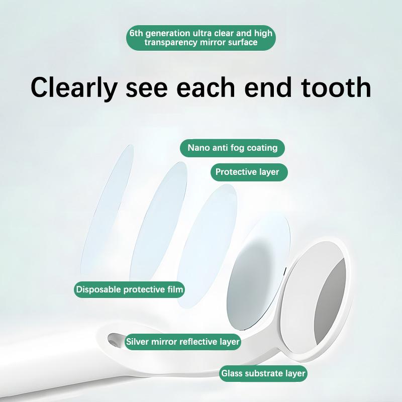 1Pcs Dental Led Light Mouth Mirror Portable Reusable Dentist Oral Checking Anti Fog Bright Tooth Care Hygiene Clean Instrument
