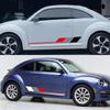 2 Pezzi Adesivo per Auto Striscia Lunga Decalcomania in Vinile Per Volkswagen VW Beetle Hatchback Cabriolet A5 Decorazione Carrozzeria Auto Decalcomania Accessori