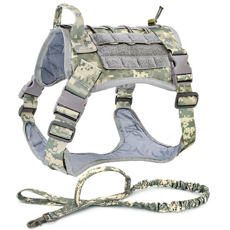 Szelki dla psa Kamizelka dla dużego psa Zestaw szelek i smyczy dla psów