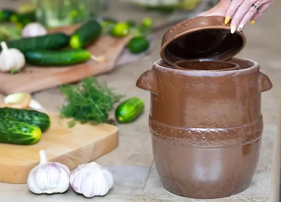 BOTTE IN PIETRA 20l pietra tradizionale PER LA CONSERVAZIONE DI CETRIOLI E CAVOLI