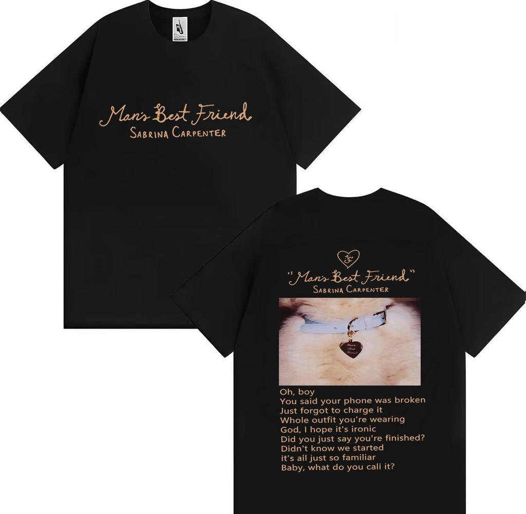 Sabrina Carpenter Manchild Okładka Nowego Albumu Plakat Graficzny Nadruk Koszulka Męska Damska Luźna Codzienna Bawełniana Z Okrągłym Dekoltem Top Oversize Tee