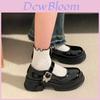 Mary Jane Shoes For Women Summer Faux Leather Flat Heel Casual Daily Footwear
