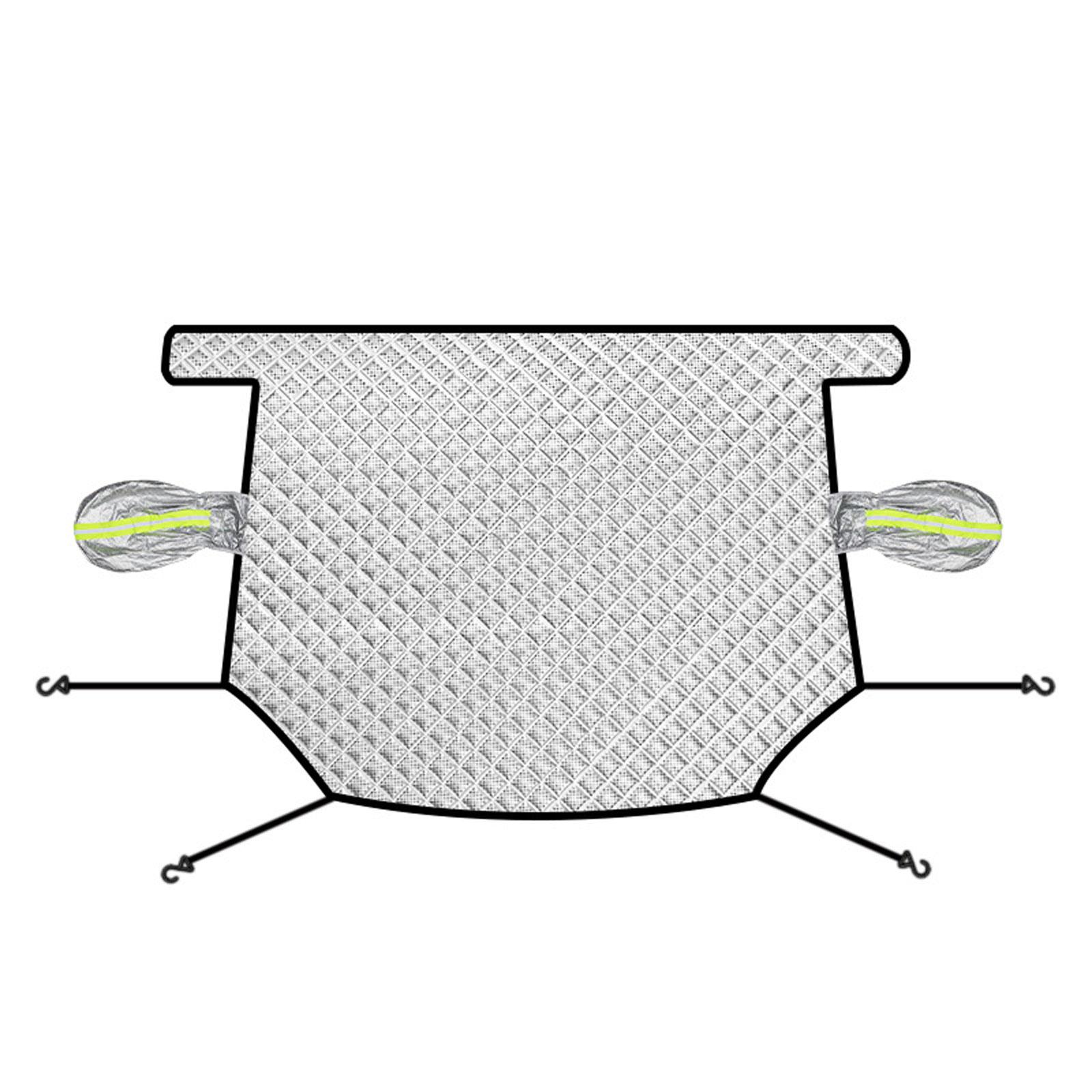 

Магнитный чехол на лобовое стекло автомобиля, автомобильный солнцезащитный козырек, зимний защитный козырек от замерзания, водонепроницаемый автомобильный чехол серебряный