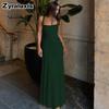 Modisches Neues Abendkleid Schlanke Passform Einfarbiges Design mit Rückenschleife Ärmellos Langes Bodycon-Kleid