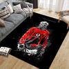 Becks Flannel Printed Carpet, Home Sofa Decoration for Living Room & Bedroom, Non‑Slip Play Flannel Floor Mat for Game Room