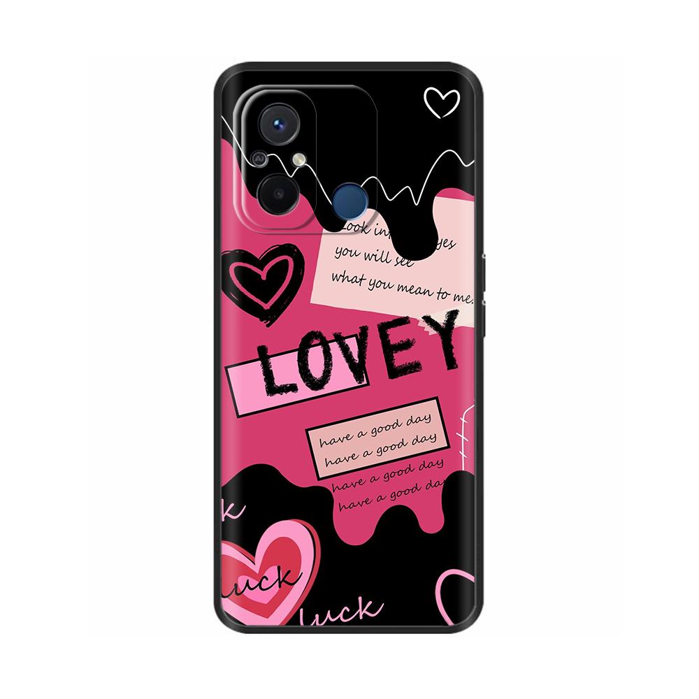 For Redmi 12C Case Redmi12C Cover Soft Smooth Liquid Silicone Cartoon Phone Case For Xiaomi Redmi 12C Cover 12 C Fundas Coque