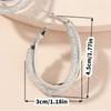 Exquisite Netted Designs Earrings Contemporary Large Hoop Earrings Mesh Detailing Ear Accessory for Trendsetters