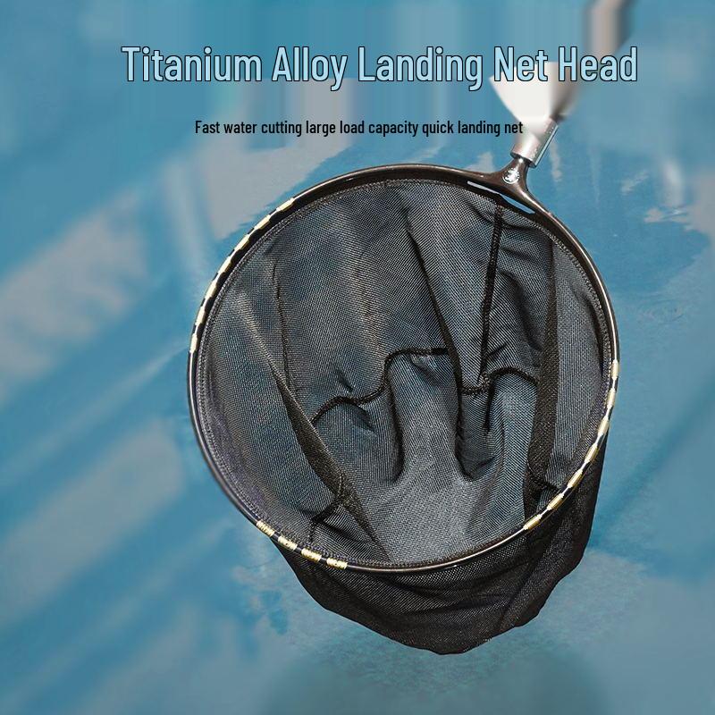 Ultra-Light Titanium Alloy Fishing Net: Quick-Drying, Anti-Snag, Large Load Capacity