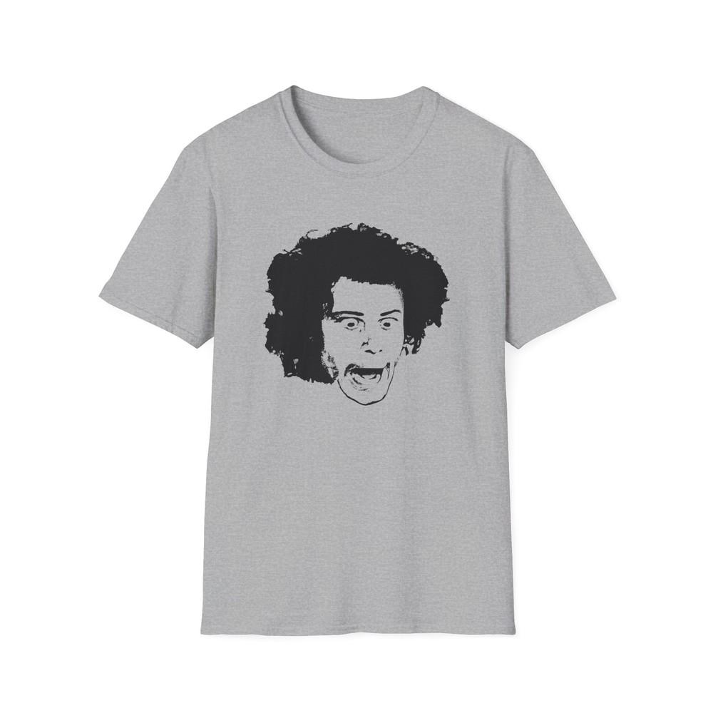 

wild man fischer black stencil face tshirt 4XL