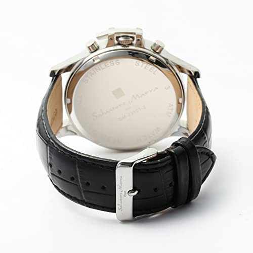 Salvatore Marra Men's Stainless Steel Multi-Calendar Watch SM23101-SSBK