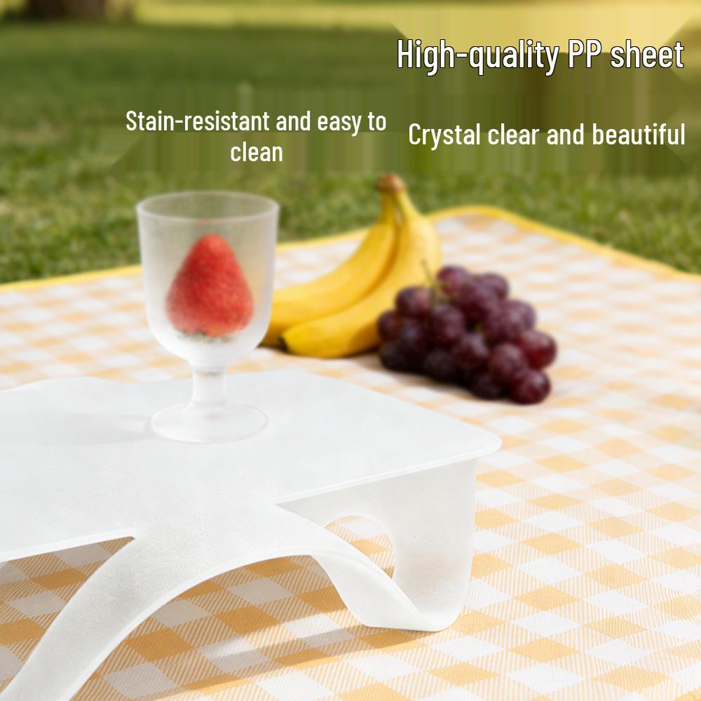 Lightweight Folding Outdoor Table for Camping/Picnic - Mini Tray for Fruits & Vegetables