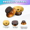 uxcell 4pcs Guitar Top Hat Bell Knobs Amber Volume Tone Control Knobs for Electric Guitars and Basses