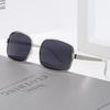 Stylish High-End Metal Sunglasses, Retro Square Frame for Men & Women, Perfect for Driving & Outdoor Sun Protection