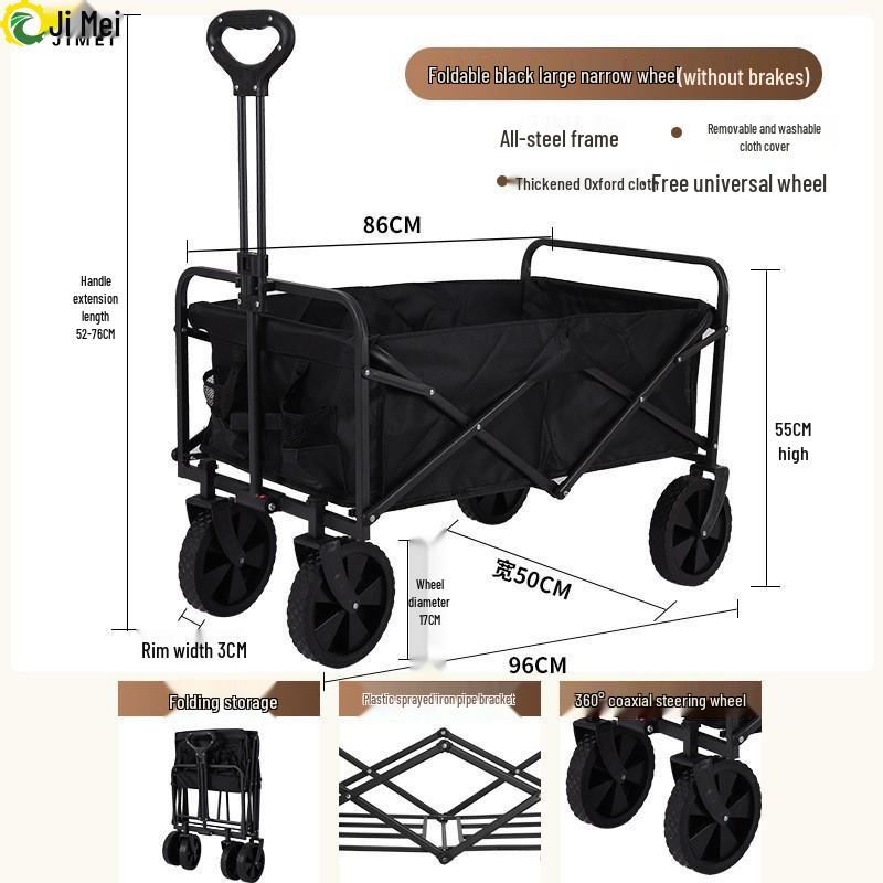 Jimei Foldable Outdoor Camping Utility Wagon