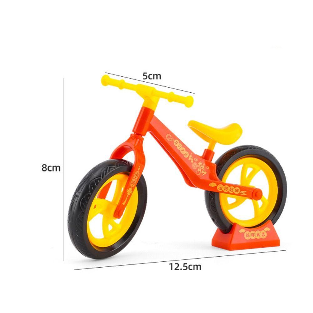 Children's Puzzle Toys DIY Mini Bike Plastic Toys Movable Balance Car Toy Desktop Decorative