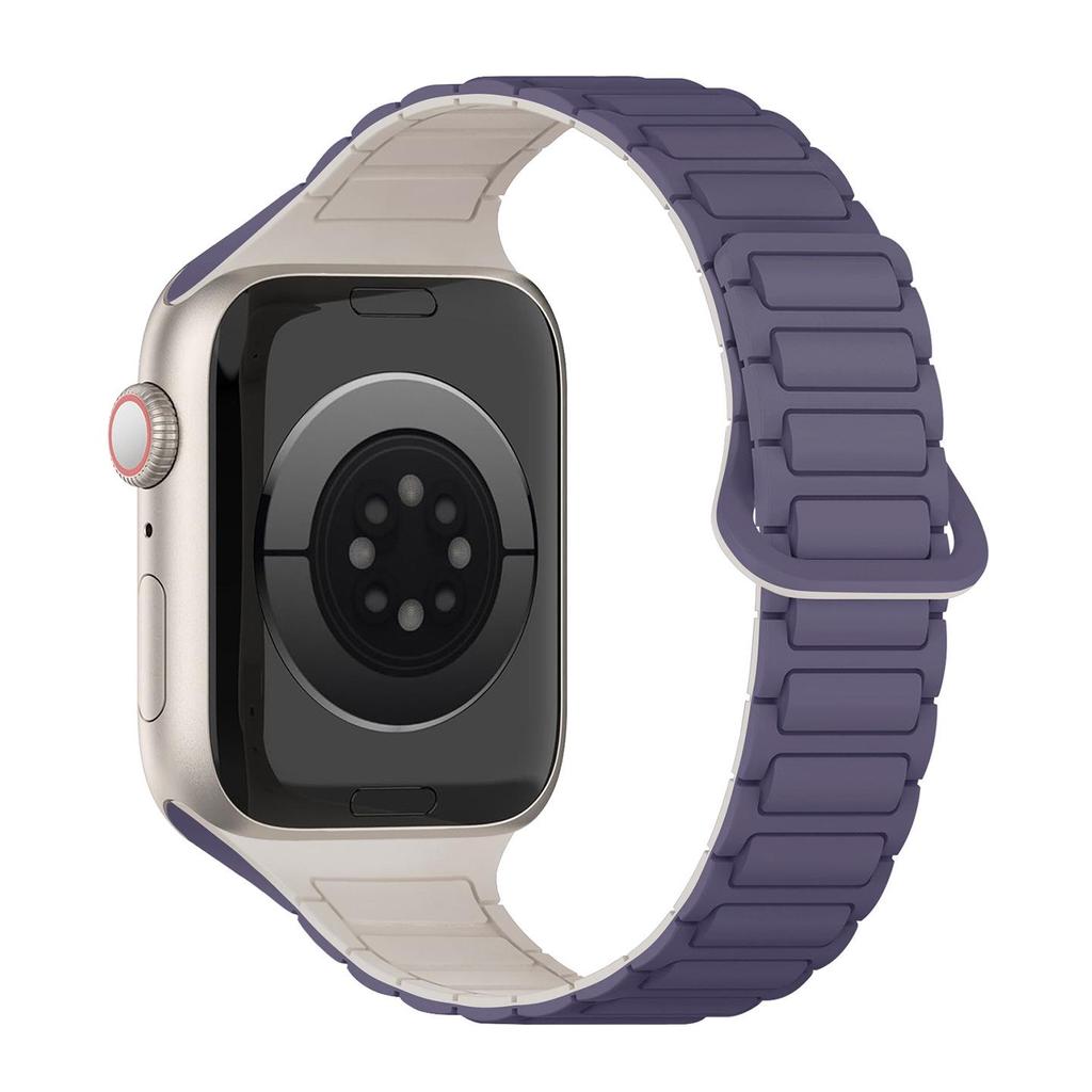 Silicone Magnetic Watch Strap for Apple Watch S11/S10 - 9th Gen Women's Thin Universal Model