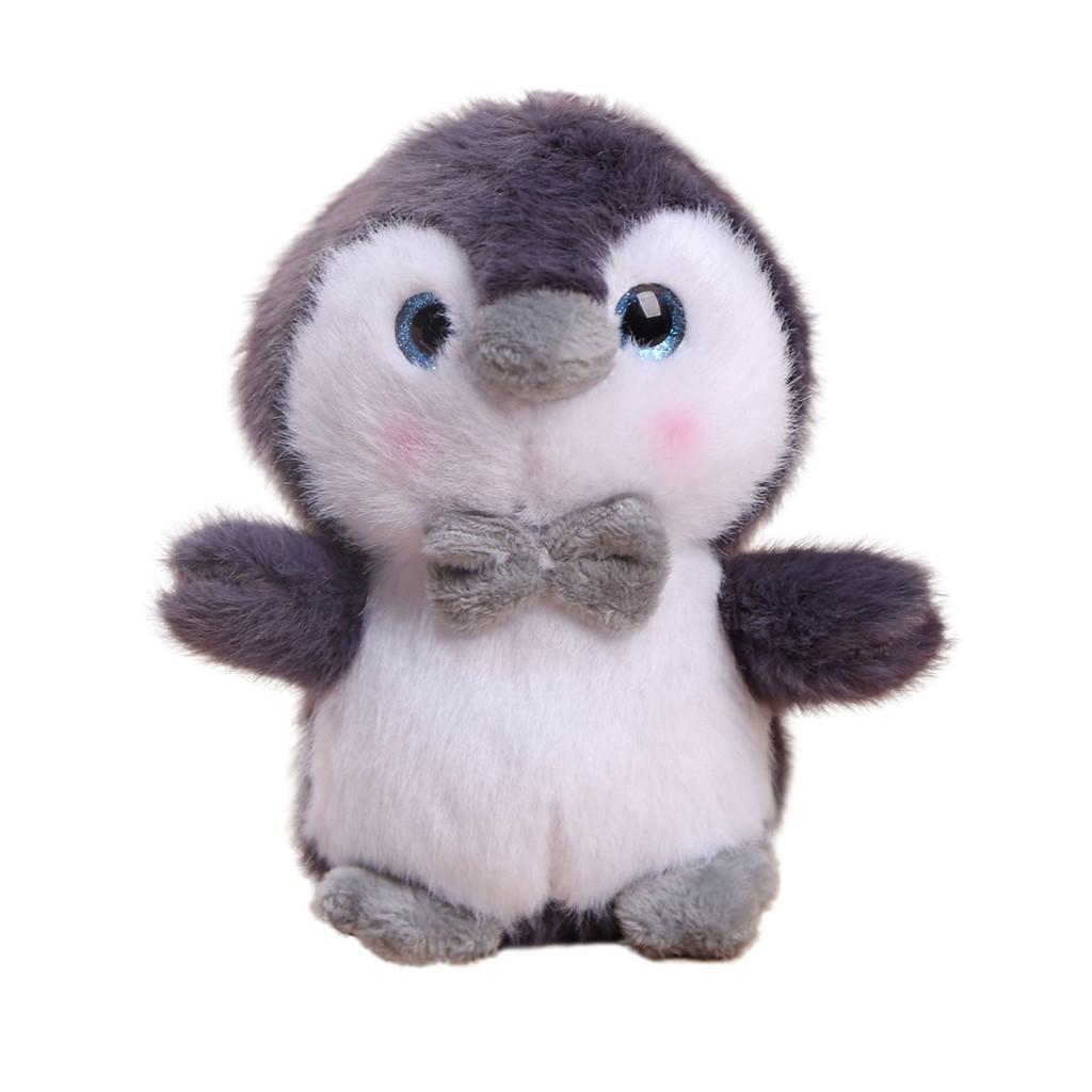 Penguin Plush Keychain With Bow Tie And Scarf Design For Bag Decor