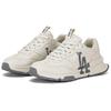 MLB Chunky Runner Base Pelle Comoda Versatile Retro Casual Corsa Aumento Altezza Scarpa Bassa Scarpe da Papà Sneaker Unisex Beige 3ASHCRB3N-07IVS