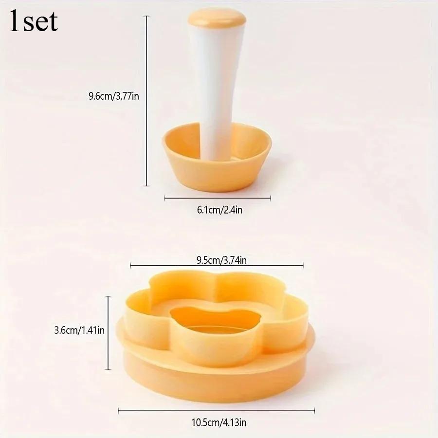 Cake Mold Creative Cake Cup Presser Biscuit Mold Pastry Dough Tamper Set Flower Shaped Cutter Pie Tamper Kitchen DIY Baking Tool