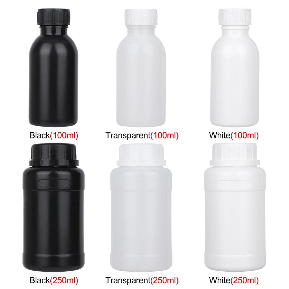 1 Stück 5/10/15/30/60/100/250ml Plastik PET Klar Leere Versiegelungsflasche Flüssigkeitsbehälter Reagenz Verpackung Aufbewahrungsglas Industriezubehör