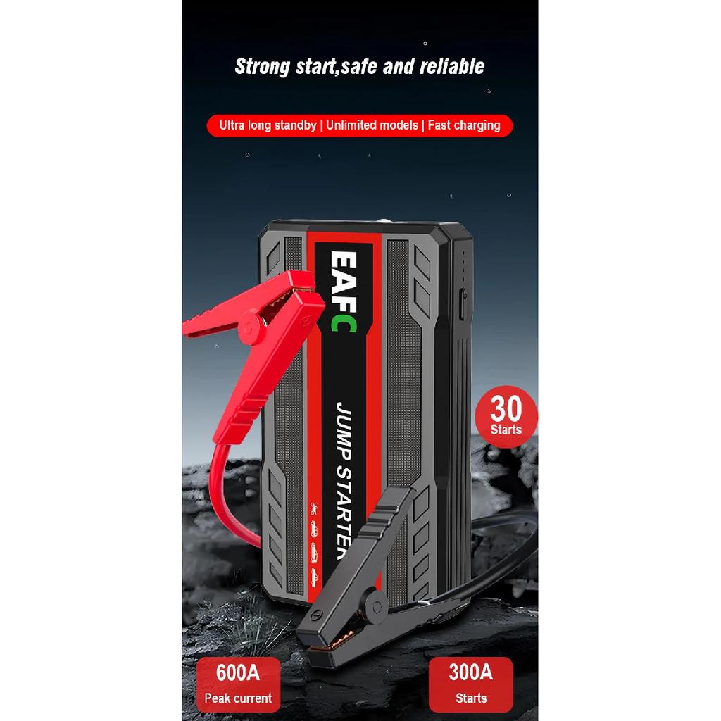 4000A/2000A/600A Portable Car Jump Starter PowerBank Booster Charger 12V Starting Device Petrol Diesel Car Booster JumpStarter